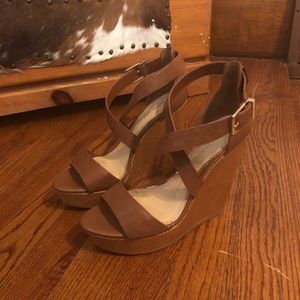 Leather Gianni Bini Wedges